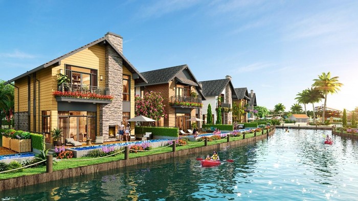 Biệt thự Lagoon The Tropicana lấy cảm hứng từ phong cách kiến trúc Châu Âu cổ tại làng Giethoorn – Hà Lan