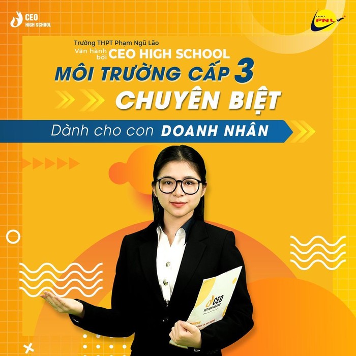 Trường Trung học phổ thông Phạm Ngũ Lão vận hành bởi CEO High SChool - môi trường cấp 3 chuyên biệt dành cho con Doanh nhân lần đầu tiên xuất hiện, ảnh Vũ Loan.