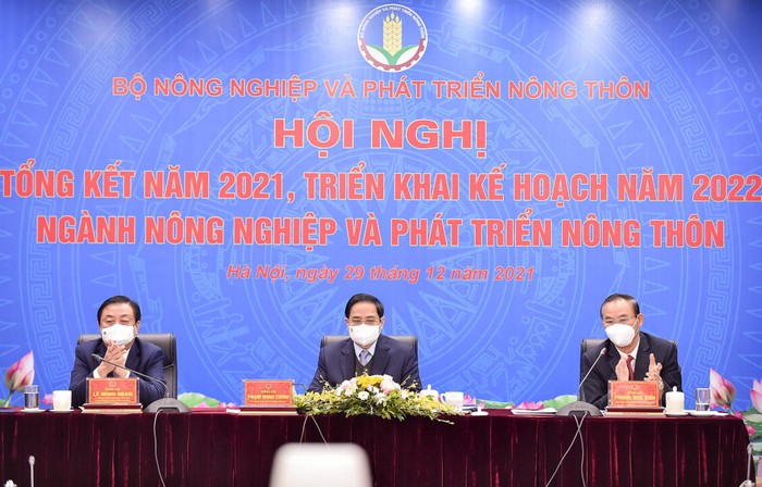 Ngành Nông nghiệp và Phát triển nông thôn cả nước phấn đấu năm 2022 đạt tốc độ tăng trưởng toàn ngành 2,8 - 2,9%. Ảnh: VGP/Nhật Bắc