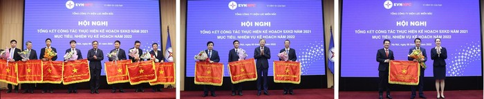 Tại Hội nghị tổng kết năm 2021 đã trao giải cho các cá nhân và tập thể có đóng góp trong hoạt động sản xuất kinh doanh của Tổng công ty EVNNPC