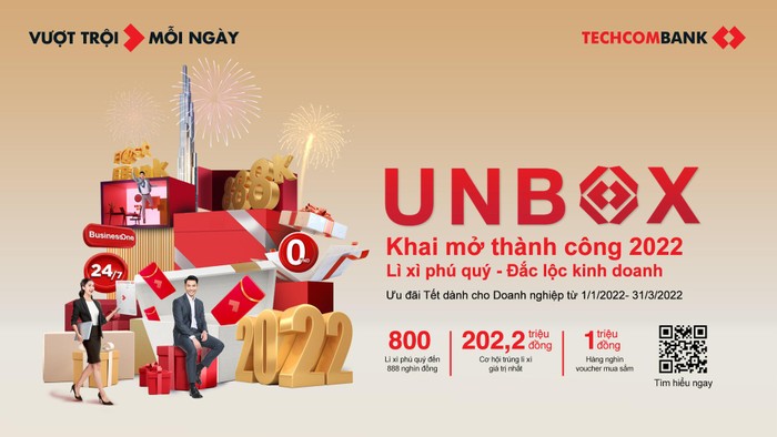 Ngân hàng Kỹ Thương Việt Nam (Techcombank) công bố chương trình “Khai mở thành công 2022” dành cho Khách hàng doanh nghiệp nhân dịp năm mới 2022.