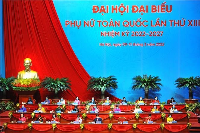 Đoàn Chủ tịch đại hội. Ảnh: Minh Đức/TTXVN