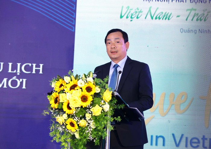 Ông Nguyễn Trùng Khánh - Tổng Cục trưởng Tổng Cục Du lịch phát biểu