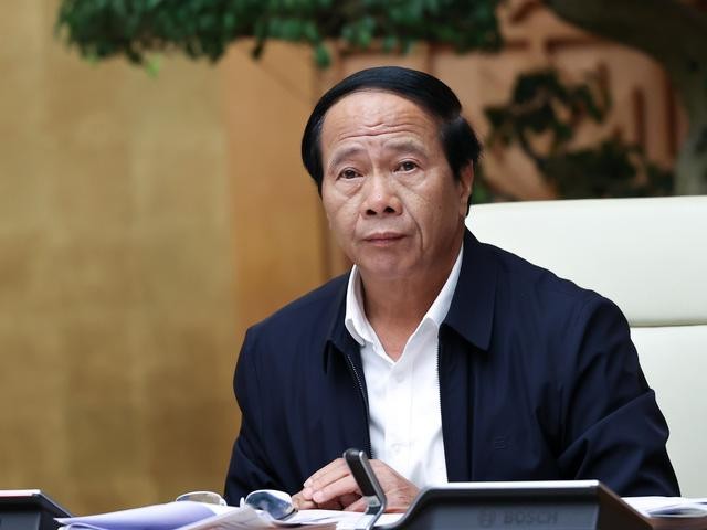 Phó Thủ tướng Lê Văn Thành phát biểu tại phiên họp - Ảnh: VGP/Nhật Bắc