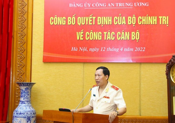 Thứ trưởng Lê Văn Tuyến phát biểu tại buổi lễ. Ảnh CAND