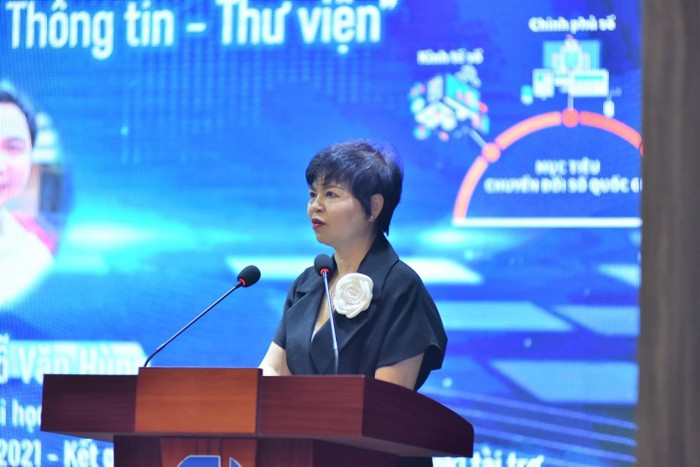 Tiến sĩ Lê Thanh Huyền – Phó hiệu trưởng Nhà trường phát biểu khai mạc