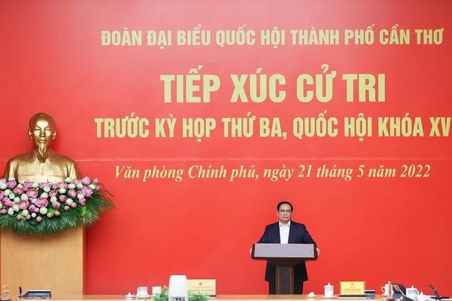 Thủ tướng nhấn mạnh sự quan tâm của Đảng, Nhà nước với Đồng bằng sông Cửu Long và Thành phố Cần Thơ - Ảnh: VGP/Nhật Bắc