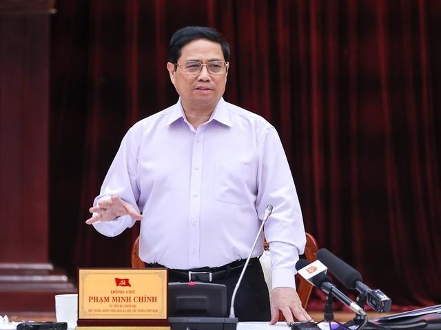 Thủ tướng Phạm Minh Chính: Tìm bằng được giải pháp cho các &apos;điểm nghẽn&apos; để Đà Nẵng tiếp tục phát triển nhanh và bền vững - Ảnh: VGP/Nhật Bắc
