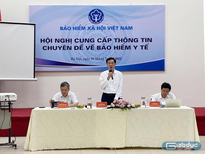 Hội nghị được tổ chức dưới sự chủ trì của Phó Tổng Giám đốc Bảo hiểm xã hội Việt Nam Đào Việt Ánh. (Ảnh: Trung Dũng)