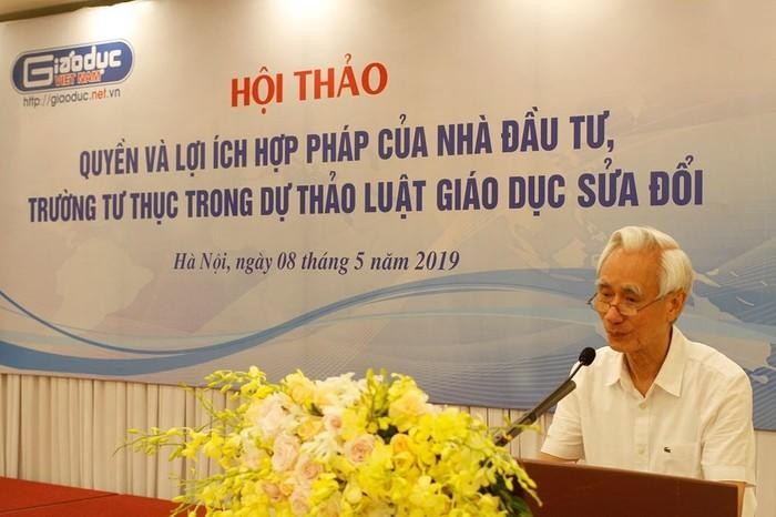 Nhà giáo ưu tú Nguyễn Phú Cường – Chủ tịch hội đồng quản trị trường Lômônôxôp Hà Nội (Ảnh: Giaoduc.net.vn)