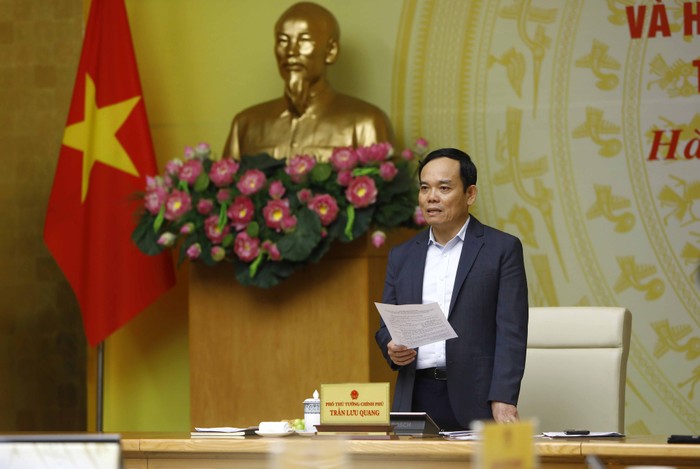 Phó Thủ tướng Trần Lưu Quang yêu cầu tuyệt đối không để xảy ra tình trạng bảo kê, bao che, tiếp tay cho các đối tượng vi phạm - Ảnh: VGP/Hải Minh