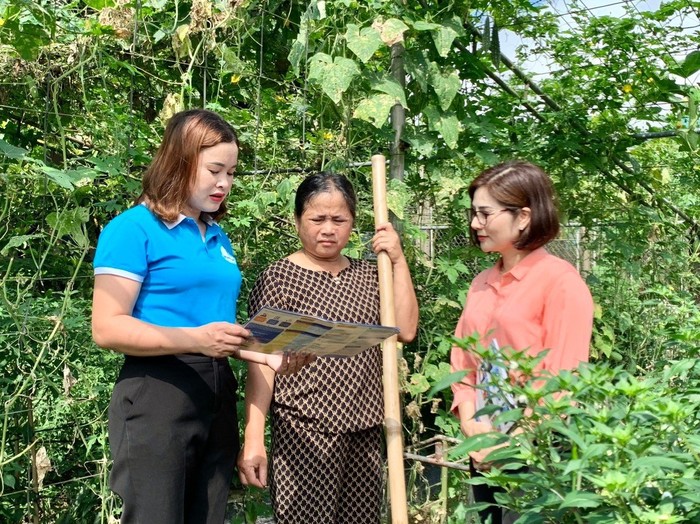 Tham gia Câu lạc bộ Vườn rau an sinh, các hội viên phụ nữ tại xã Tượng Sơn (tỉnh Hà Tĩnh) ngày càng hiểu rõ, tin tưởng, yên tâm, tích cực tham gia Bảo hiểm xã hội tự nguyện.