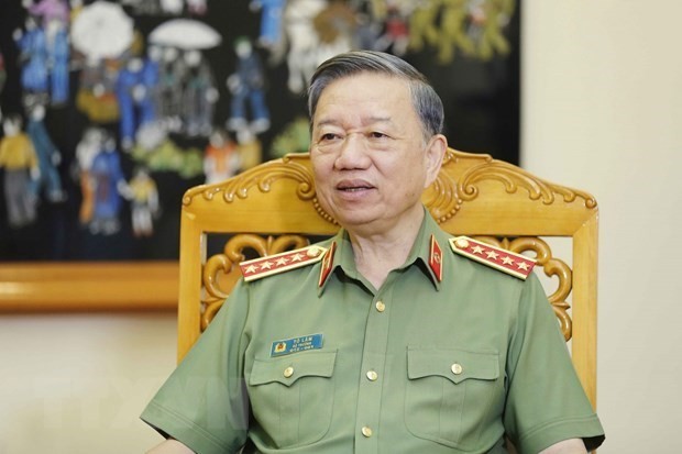 Đại tướng Tô Lâm, Ủy viên Bộ Chính trị, Bí thư Đảng ủy Công an Trung ương, Bộ trưởng Bộ Công an - Ảnh: TTXVN