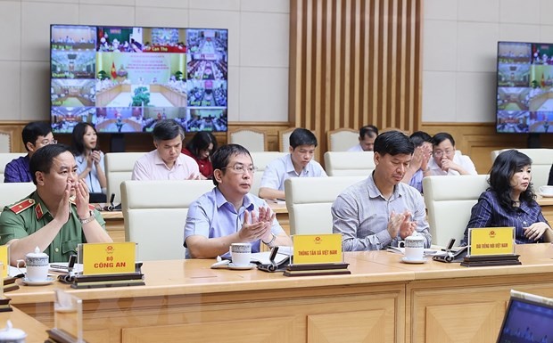 Các đại biểu tham dự Phiên họp thứ năm Ban Chỉ đạo cải cách hành chính của Chính phủ. (Ảnh: Dương Giang/TTXVN)