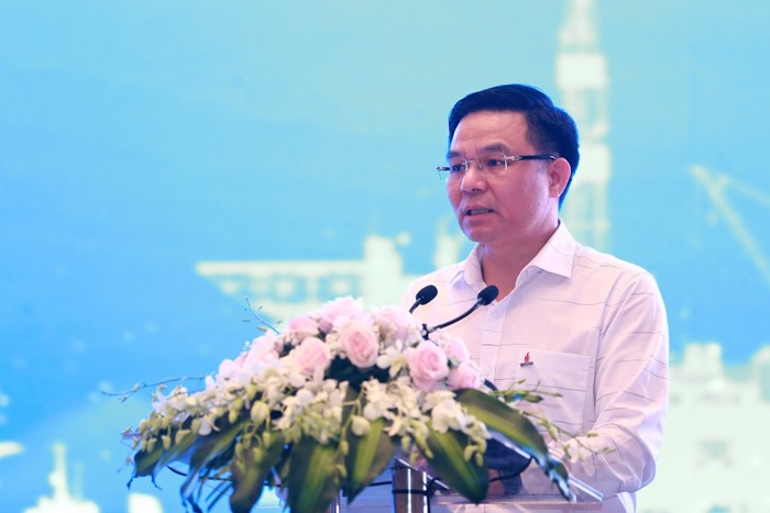 Ông Lê Mạnh Hùng – Tổng Giám đốc Petrovietnam phát biểu tại hội nghị.