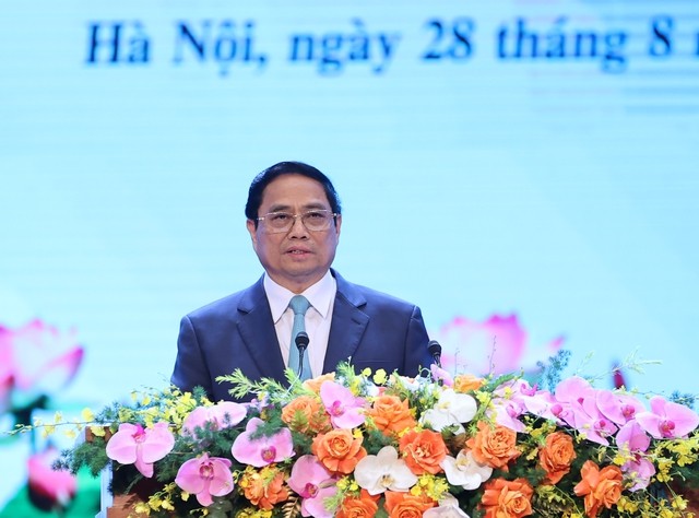 Thủ tướng Phạm Minh Chính: Văn hóa là nền tảng tinh thần, nguồn lực nội sinh, động lực đột phá cho sự phát triển. Ảnh: VGP/Nhật Bắc