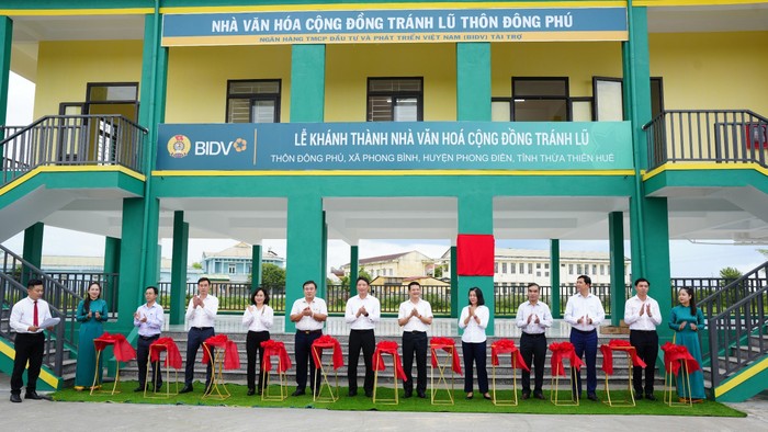 BIDV khánh thành Nhà văn hóa cộng đồng tránh lũ tại Thừa Thiên Huế.