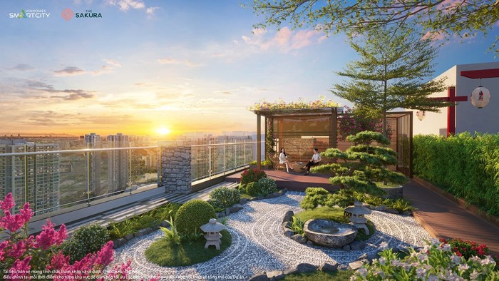 Sở hữu căn hộ tại SA5 - The Sakura, cư dân sẽ được nghỉ dưỡng trọn 365 ngày với tiện ích “Vườn Nhật trên mây” độc bản duy nhất tại đại đô thị.
