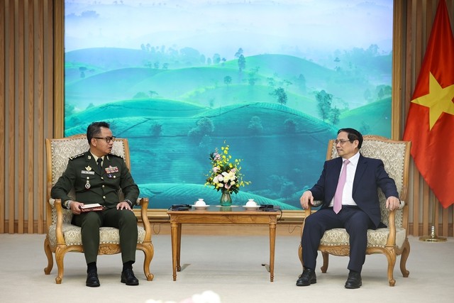 Thủ tướng Phạm Minh Chính khẳng định, Việt Nam và Campuchia là hai nước láng giềng có quan hệ truyền thống hữu nghị tốt đẹp. Ảnh: VGP/Nhật Bắc