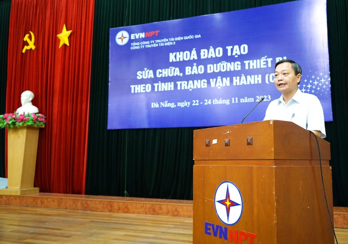 Ông Lê Đình Chiến – Phó Giám đốc PTC2 phát biểu khai mạc khóa đào tạo.