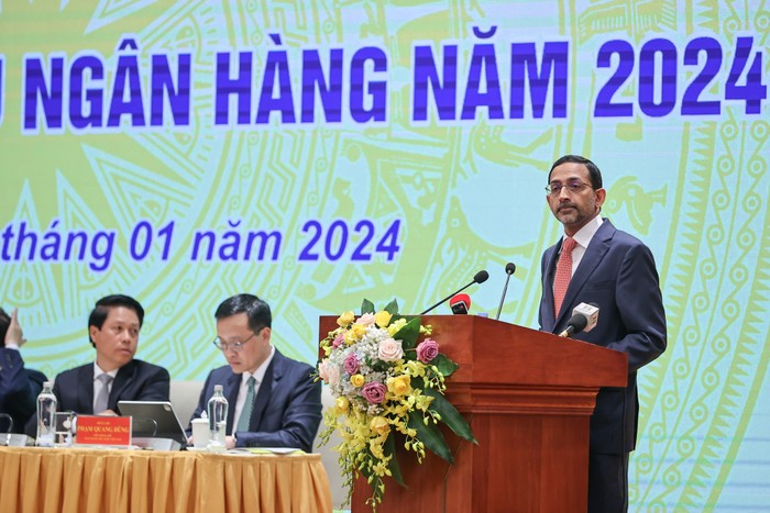 Tại Hội nghị, các đại biểu tham luận, đánh giá mặt được, mặt hạn chế, nguyên nhân và kiến nghị để đề xuất các giải pháp trong năm 2024. Ảnh: VGP/Nhật Bắc