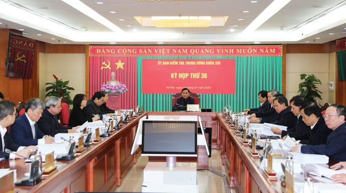 Trong các ngày 24 và 25/01/2024, tại Hà Nội, Ủy ban Kiểm tra Trung ương đã họp Kỳ thứ 36.