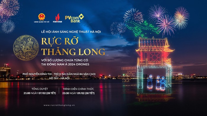 Petrovietnam và PVcomBank cùng TP Hà Nội tổ chức trình diễn ánh sáng nghệ thuật  ảnh 1