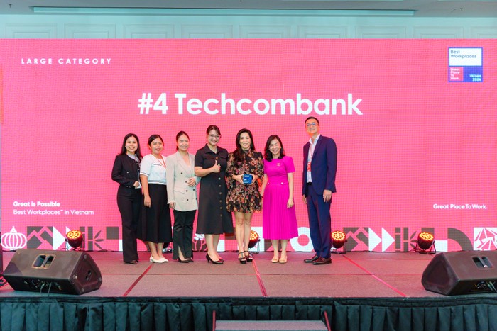 Techcombank lọt Top 4 BXH Best Workplaces 2024 - hạng mục Doanh nghiệp lớn.jpg