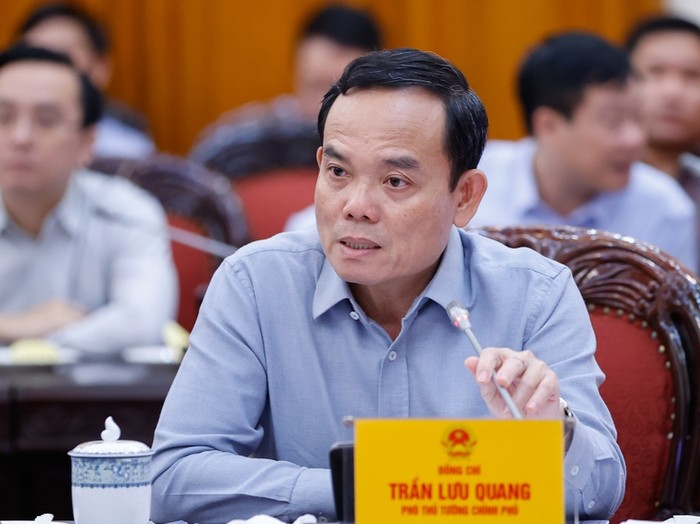 Phó Thủ tướng Trần Lưu Quang phát biểu tại cuộc họp. Ảnh: VGP/Nhật Bắc