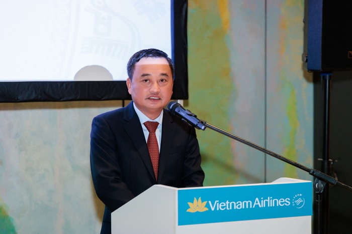 Ảnh 1. Ông Lê Đức Cảnh - PTGĐ Vietnam Airlines phát biểu tại sự kiện.jpg