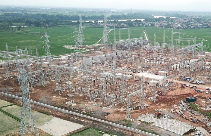 Trạm biến áp 500kV Thanh Hóa trước khi đóng điện.