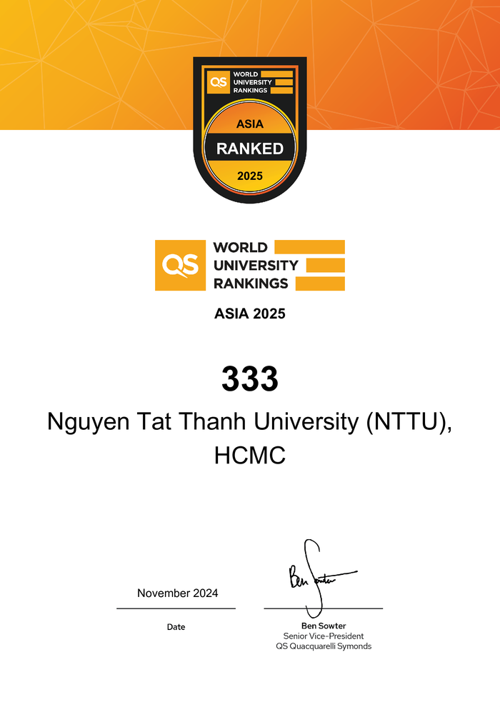 NTTU xếp hạng 333 trên tổng số hơn 900 trường đại học Châu Á được xếp hạng.png