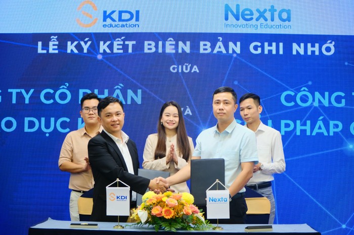 Lễ ký kết Biên bản ghi nhớ hợp tác giữa KDI Education và Công ty Cổ phần Công nghệ giáo dục NEXTA.