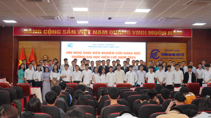 Trường Đại học Điện lực tổ chức Hội nghị Sinh viên nghiên cứu khoa học năm 2024. Ảnh: NTCC