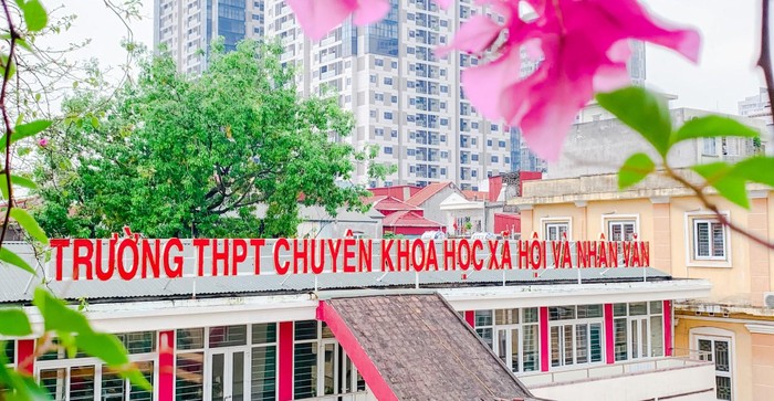 Trường Trung học phổ thông Chuyên Khoa học Xã hội và Nhân văn (Đại học Quốc gia Hà Nội). Ảnh: tuyensinh.ussh.edu.vn