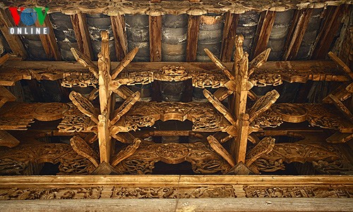 Chi tiết hệ kết cấu gỗ ở mái cổng