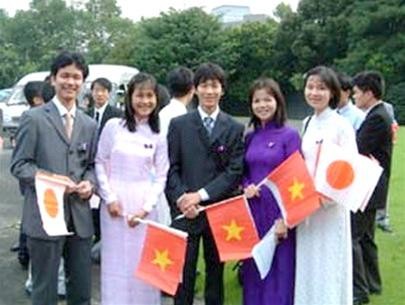 Các du học sinh Việt Nam tại Nhật Bản. Ảnh: Internet