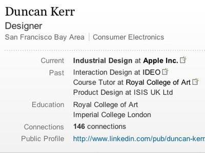 9. Duncan Kerr: Duncan Kerr gia nhập Apple từ năm 1999 và đem lại rất nhiều ý tưởng xuất sắc cho công ty. Người đàn ông này có tên trong các bằng sáng chế cho thiết kế của iPhone đời đầu, MacBook Air và nhiều hơn thế nữa.