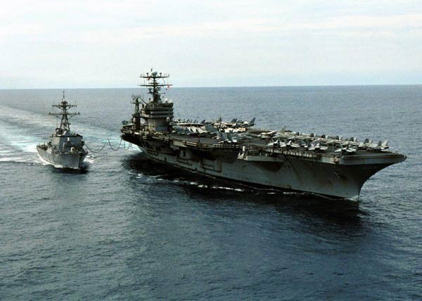 Tàu sân bay Carl Vinson của Hải quân Mỹ đã đến vùng Vịnh