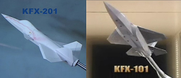 Mô hình máy bay KFX Hàn Quốc.