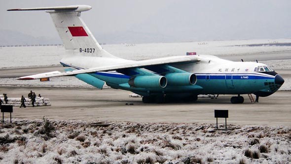 Máy bay vận tải IL-76 của Không quân Trung Quốc, do Nga chế tạo.