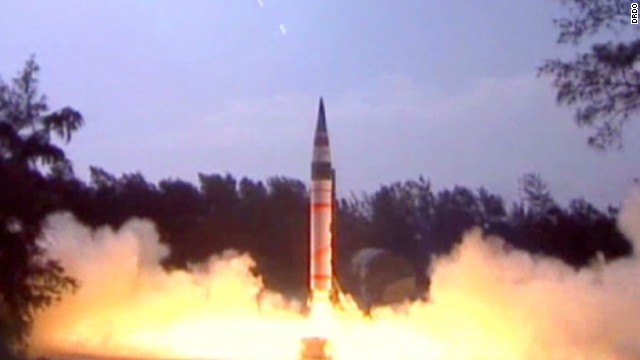 Ấn Độ phóng tên lửa liên lục địa Agni-5, có tầm phóng bao trùm Trung Quốc
