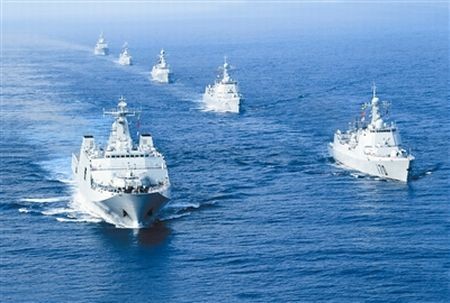 Hải quân Trung Quốc diễn tập trên biển