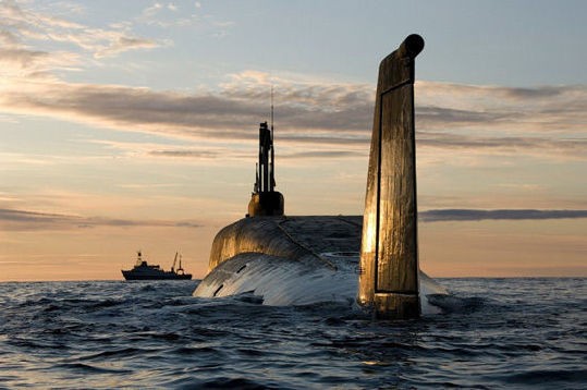 Tàu ngầm hạt nhân chiến lược Yuri Dolgoruky lớp Borey của Hải quân Nga.