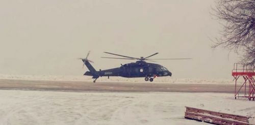 Hình ảnh này được cho là máy bay trực thăng thông dụng hạng trung Z-20 Trung Quốc bay thử