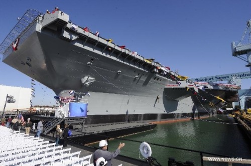 Tàu sân bay động cơ hạt nhân thế hệ mới USS Gerald R Ford Mỹ