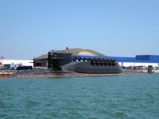 Hình ảnh này được cho là tàu ngầm hạt nhân chiến lược Type 094 của Hải quân Trung Quốc (ảnh minh họa)