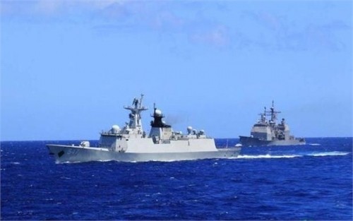 Năm 2013, tàu chiến Hải quân Trung Quốc thăm Hawaii và tập trận chung với Hải quân Mỹ (ảnh minh họa)