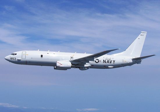 Máy bay tuần tra săn ngầm P-8 Poseidon, Hải quân Mỹ (ảnh minh họa)