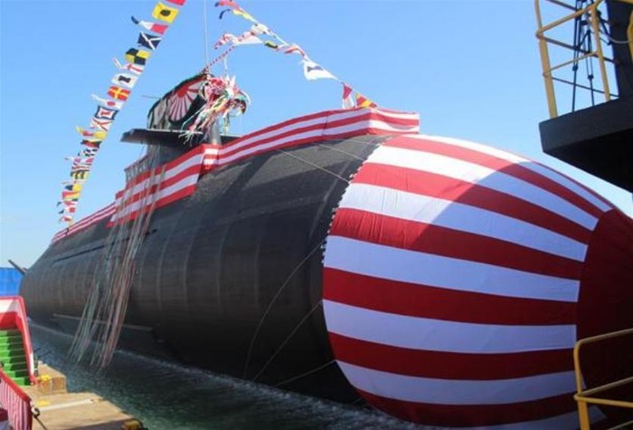 Tàu ngầm thông thường AIP Tateryu (Thần Long) lớp Soryu Nhật Bản hạ thủy ngày 8 tháng 10 năm 2014